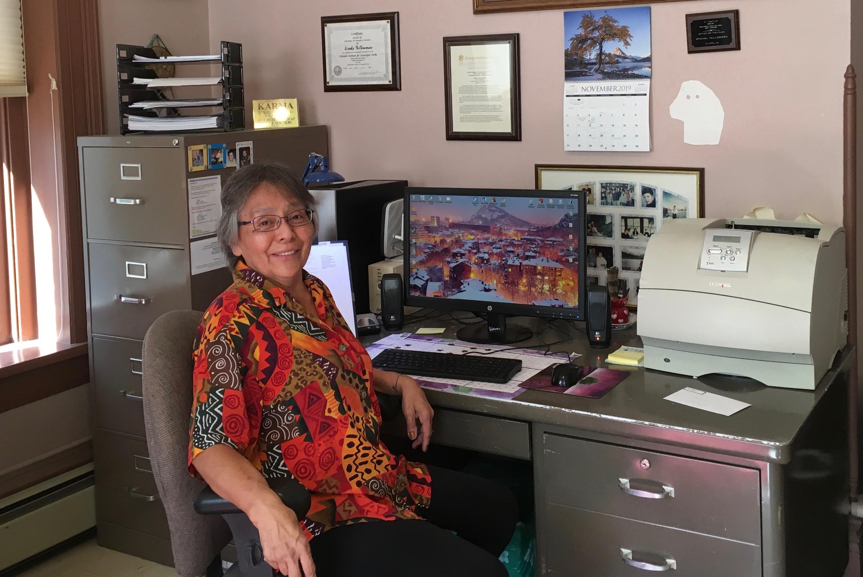 Linda Yellowman, Rico Town Clerk